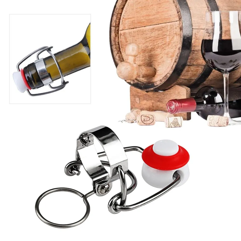 12Pcs Ez Cap Flip Top Stopper Root Beer Bottles Replacement Swing Tops Homebrew Brewing Wine Stopper