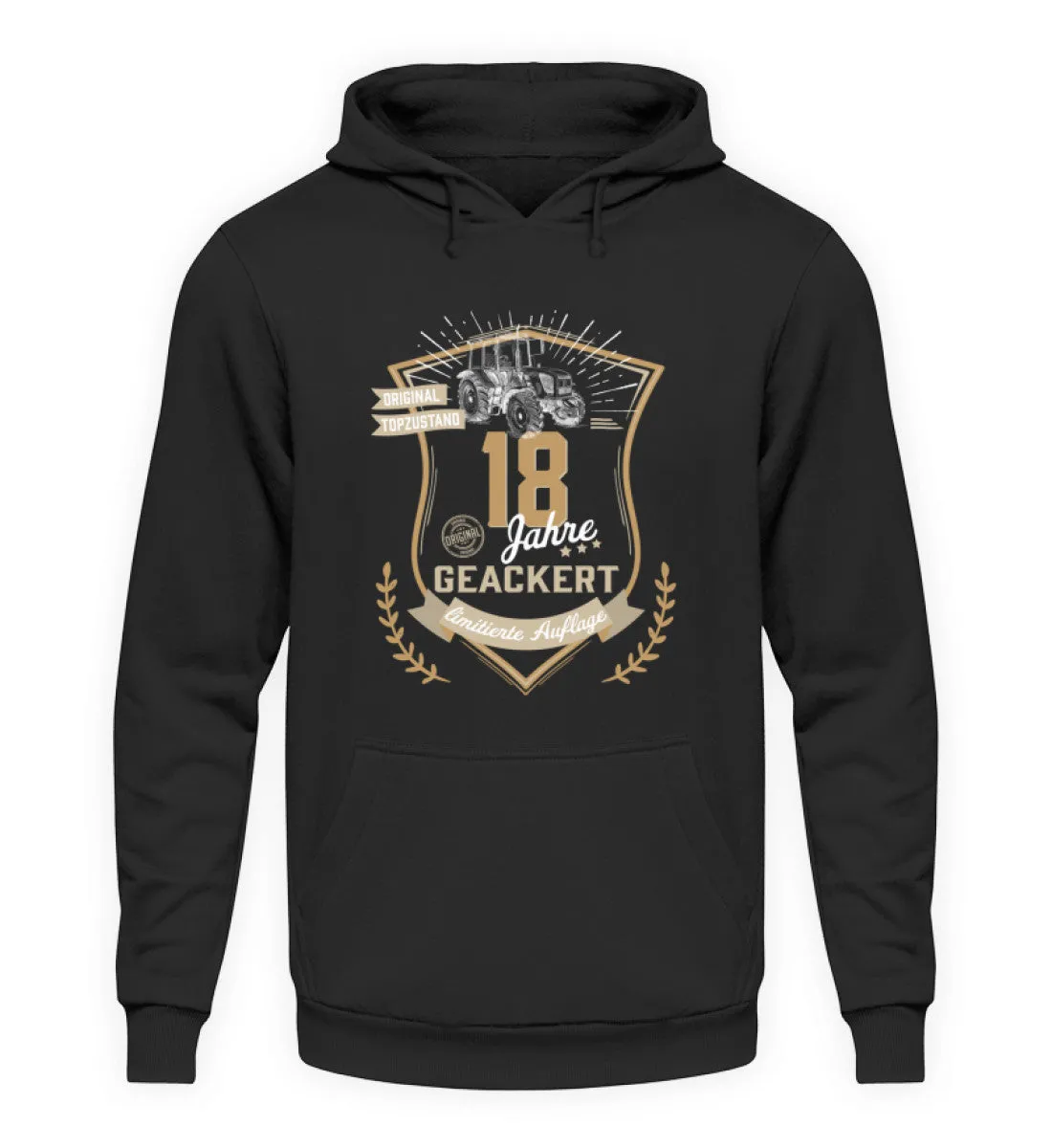 18 Jahre geackert - Geburtstag Landwirt  - Unisex Kapuzenpullover Hoodie