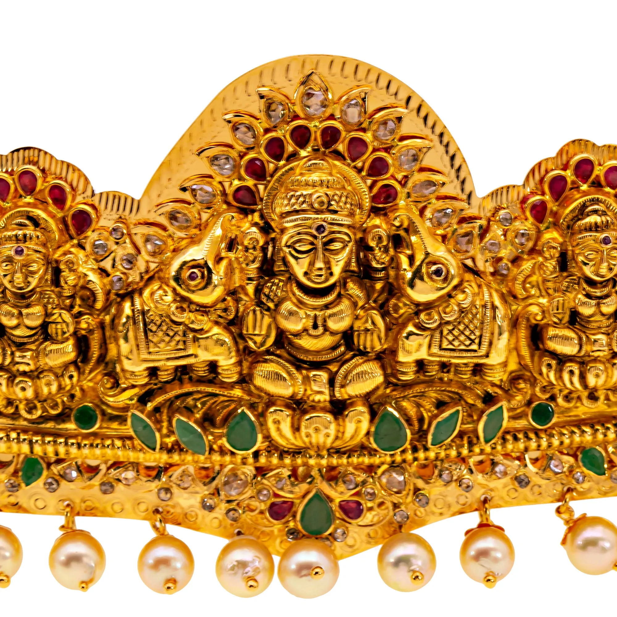 22K Yellow Gold Laxmi Vaddanam Belt (214gm)