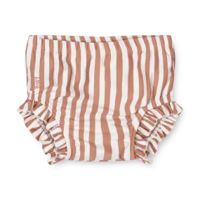 [50%OFF] Mila baby swim pants - Stripe: Tuscany rose/sandy