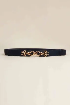 Alloy Buckle Elastic Belt