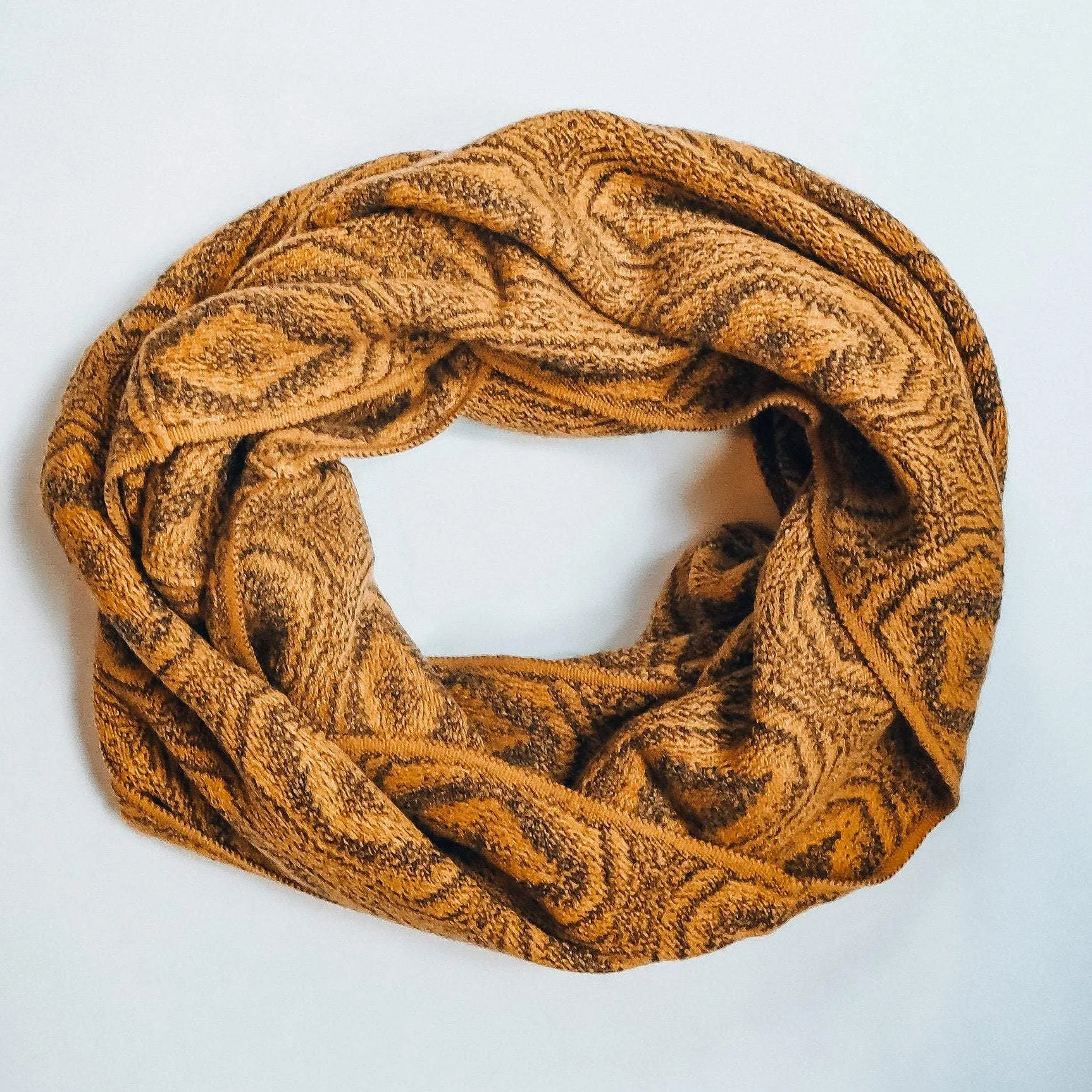 Alpaca infinity scarf - Mustard