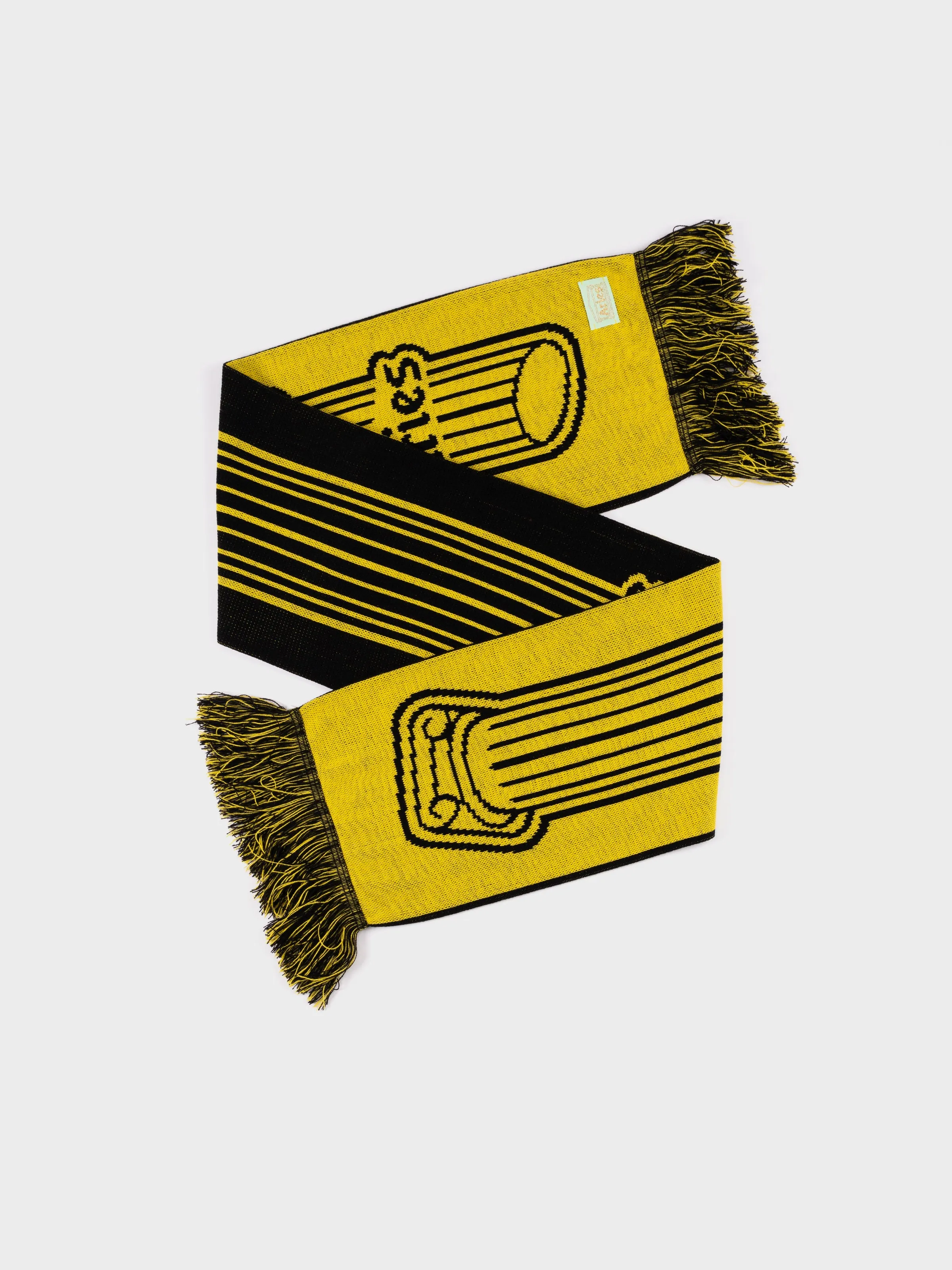 Aries Column Scarf - Black/Yellow