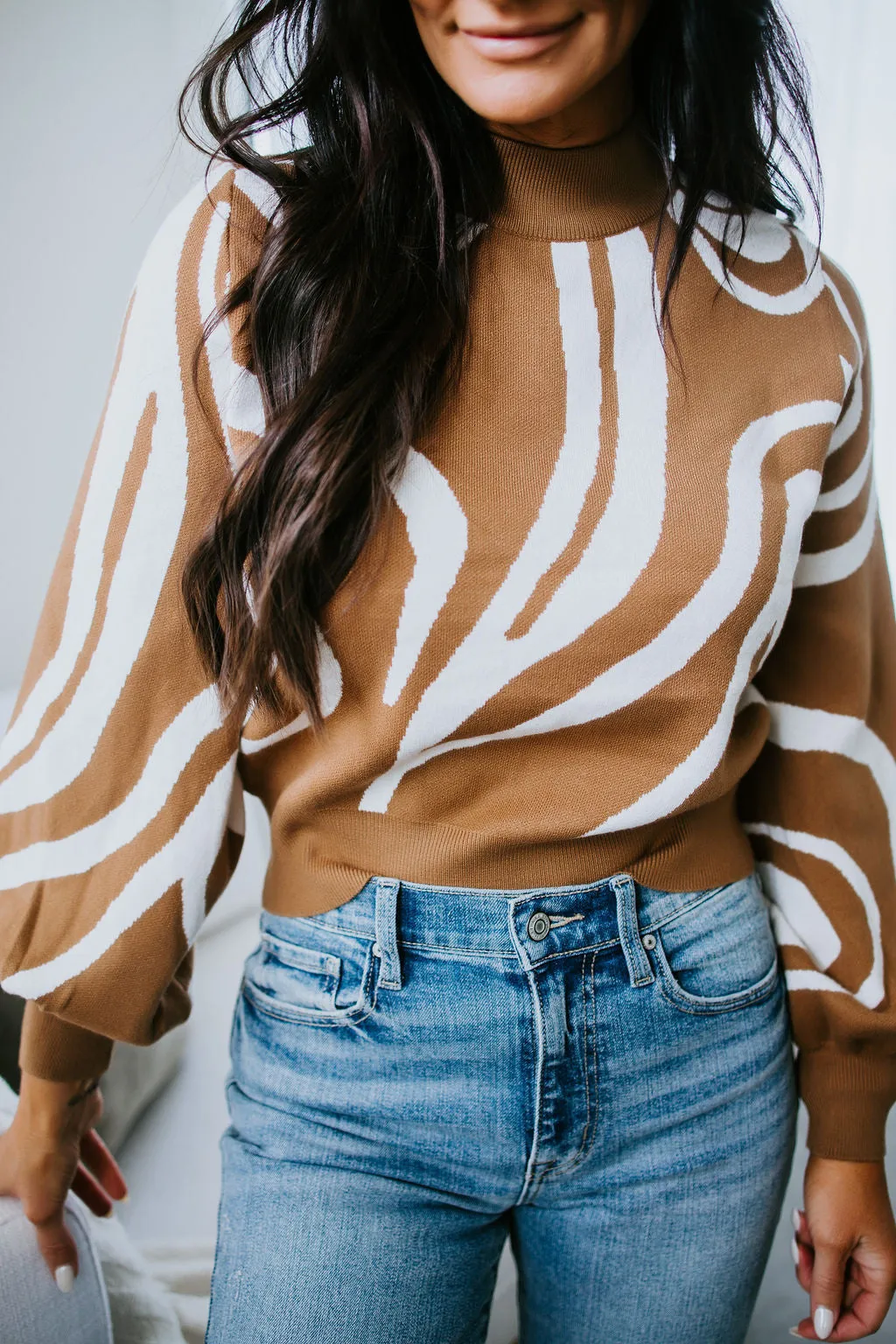 Athena Print Sweater