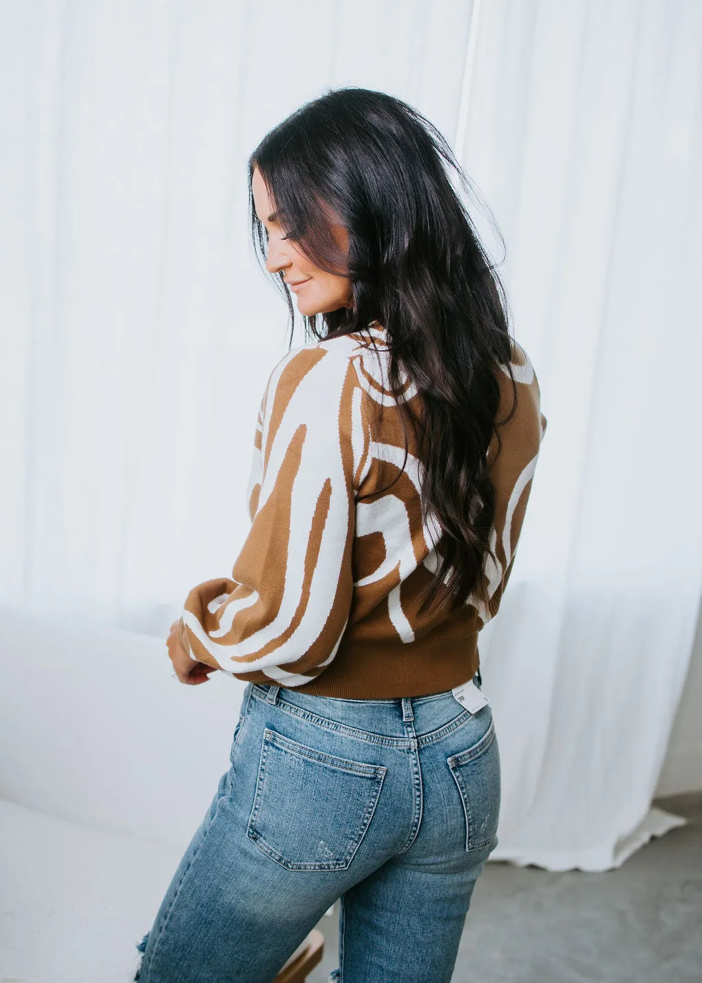 Athena Print Sweater