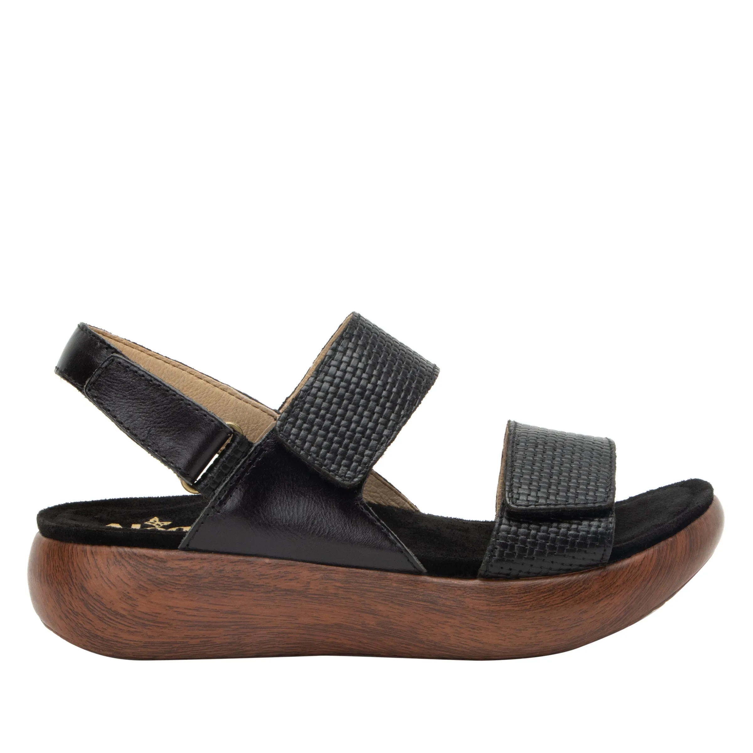 Bailee Woven Noir Sandal