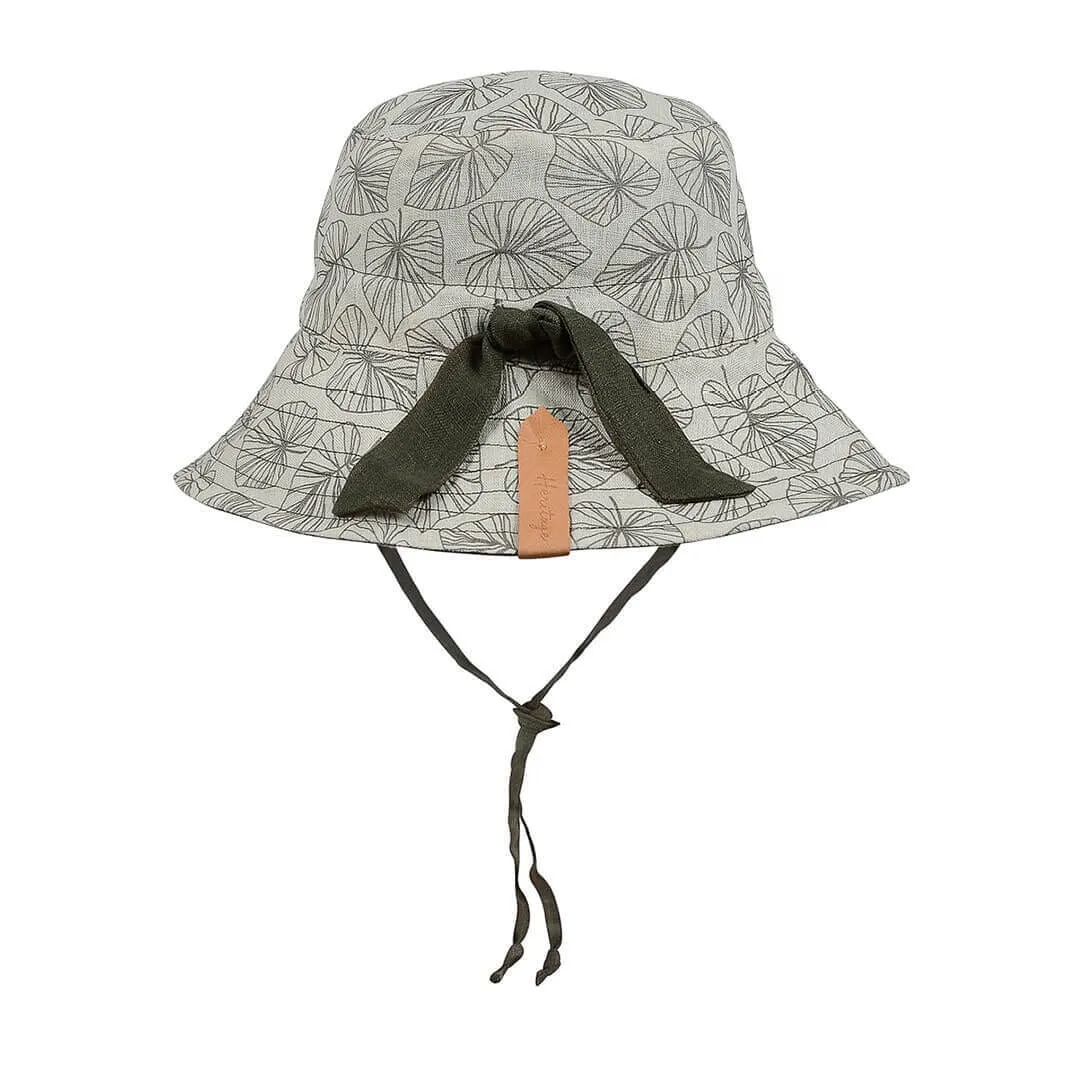 Bedhead Explorer Kids Reversible Classic Bucket Hat - Leaf/Moss