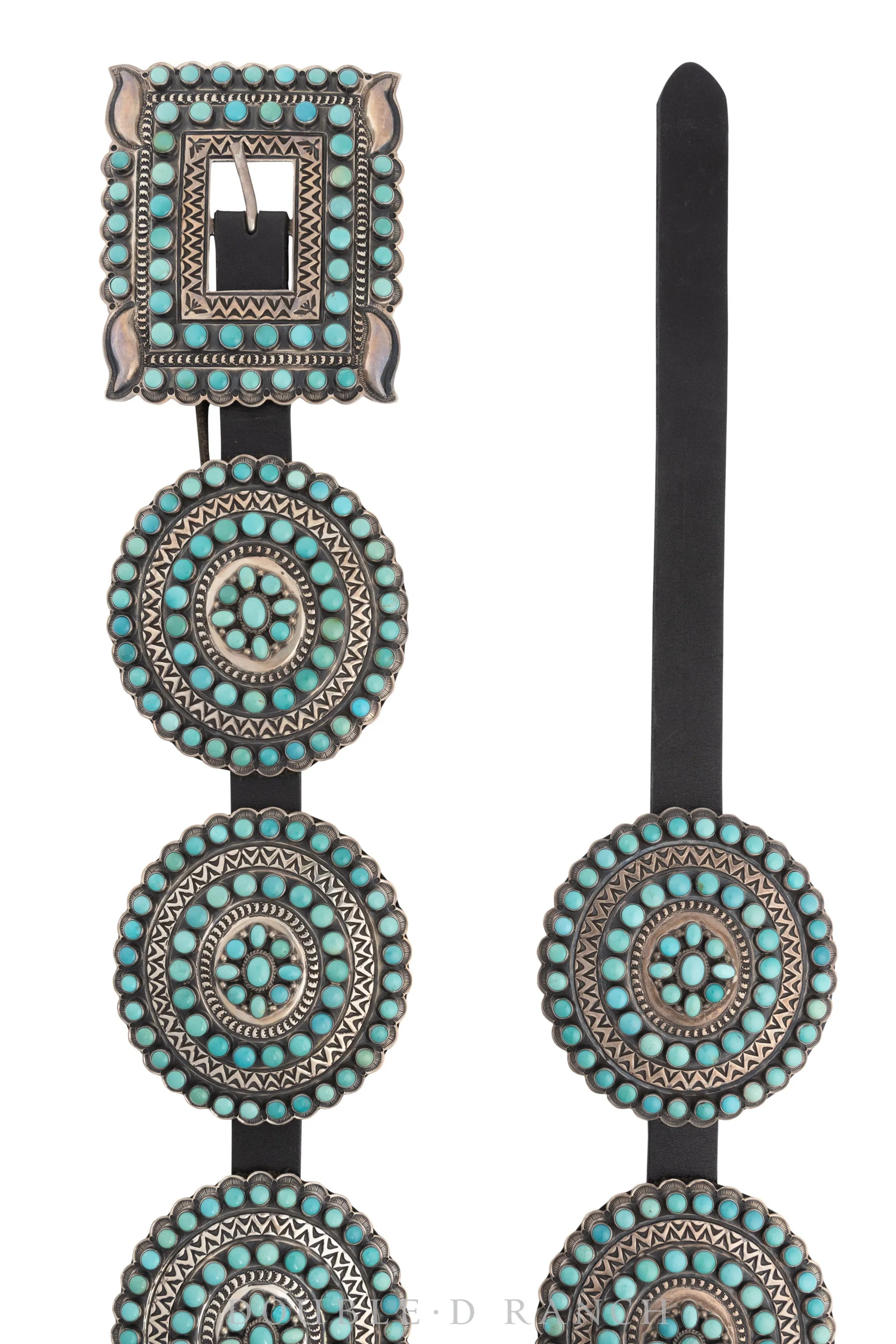 Belt, A Vintage, Concho, Turquoise, Snake Eye, Hallmark, Contemporary, 528