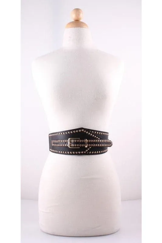 Boho Stud Smocked Belt