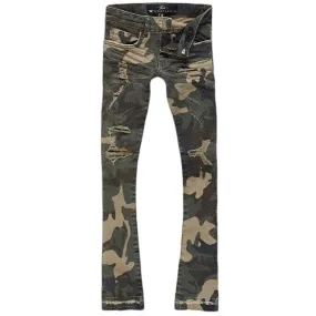 Boys Jordan Craig Stacked Tribeca Twill Pants (Woodland) JTF960RCB