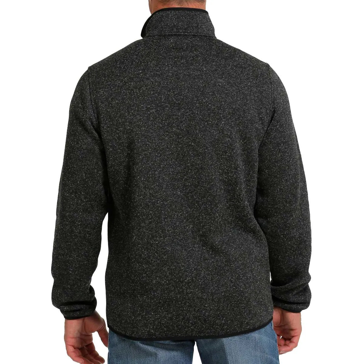 Cinch Men's 1/4 Snap Pullover Sweater - Charcoal