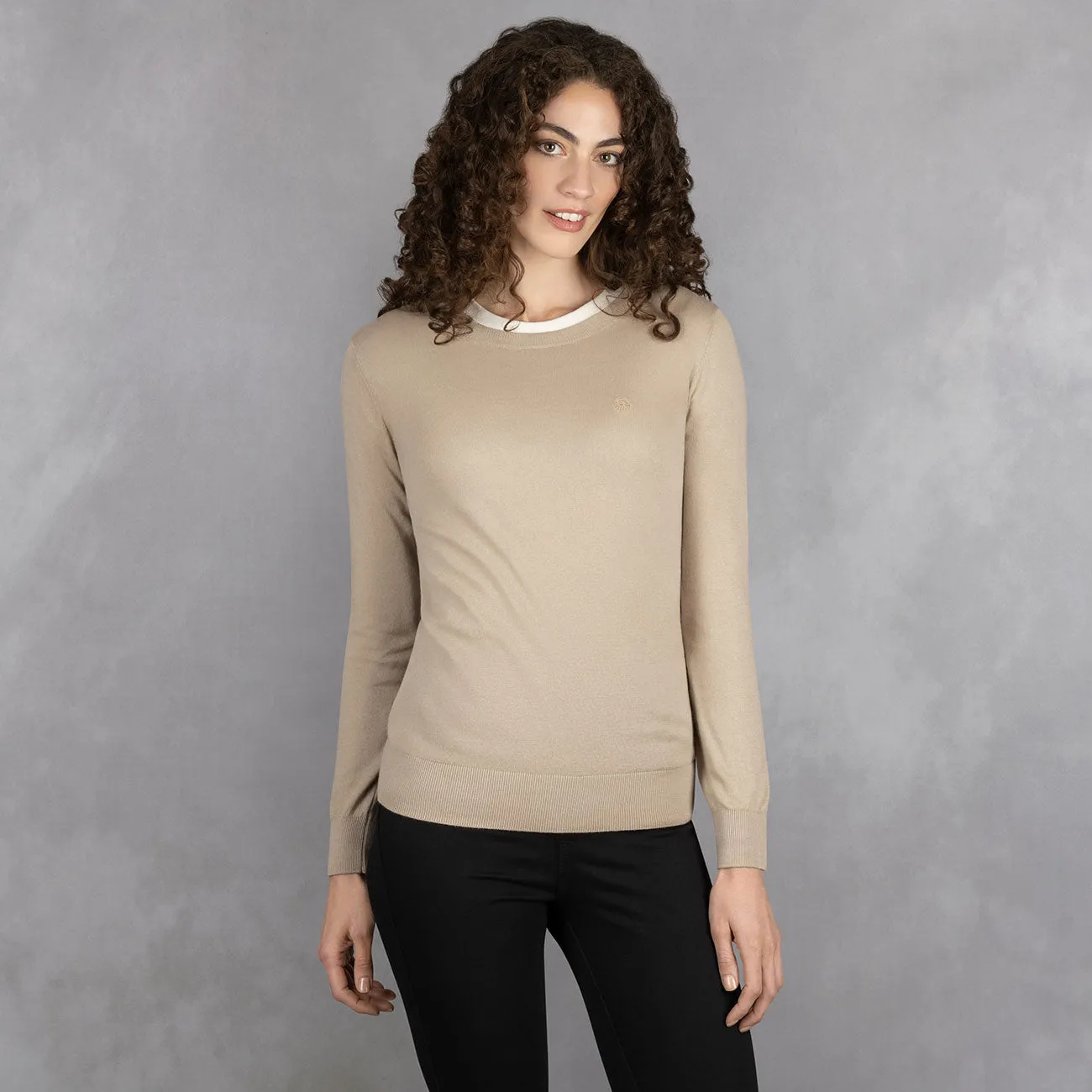 Cotton Pullover Round Neck Women