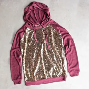 Final Sale - All Dolled Up Sequin Hoodie