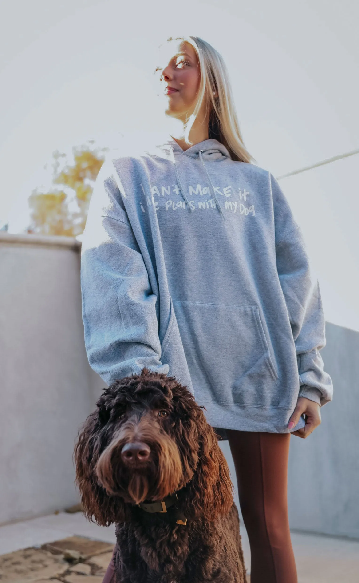 friday   saturday: hang out with my dog hoodie