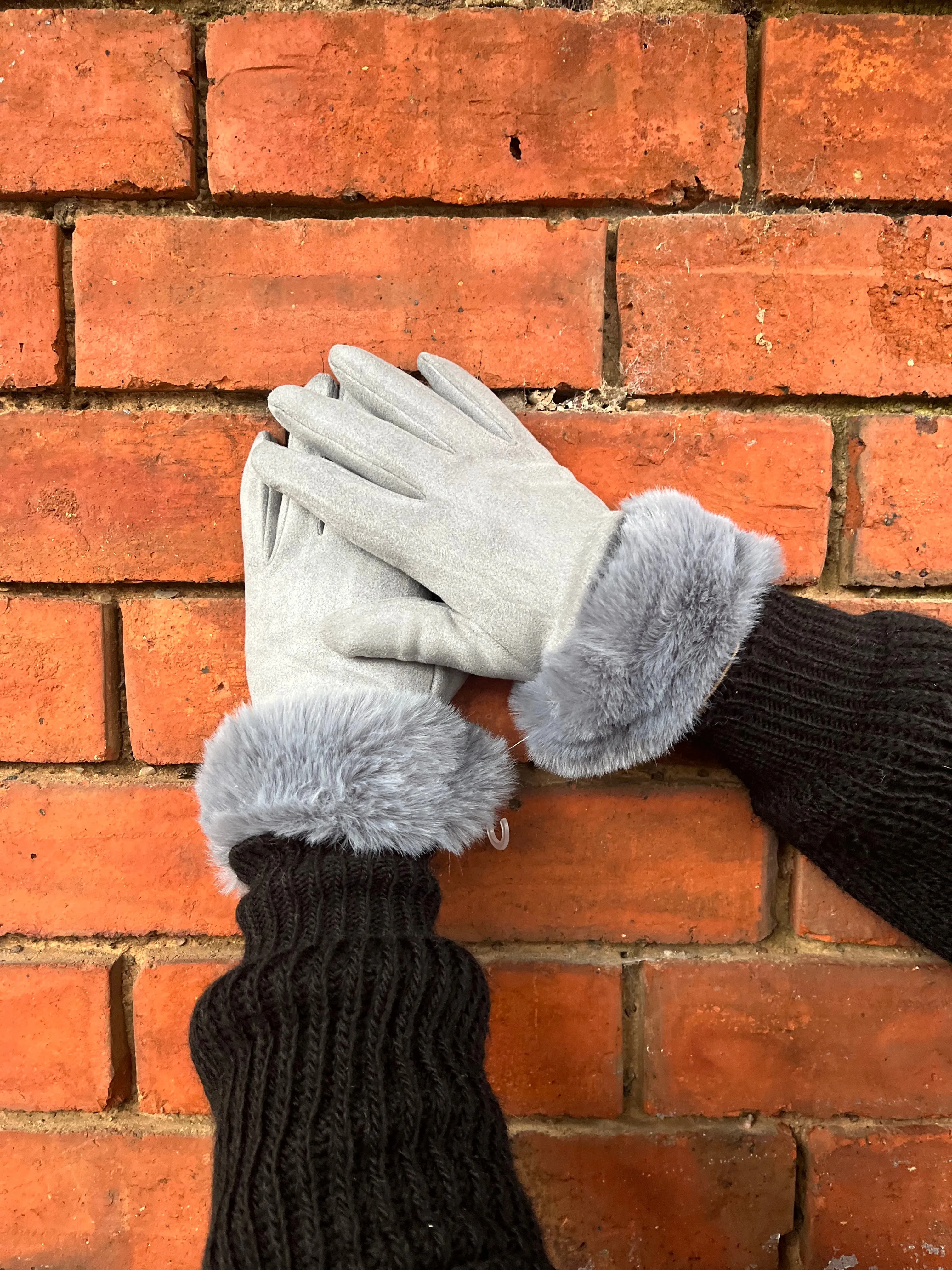 Fur Trim Gloves