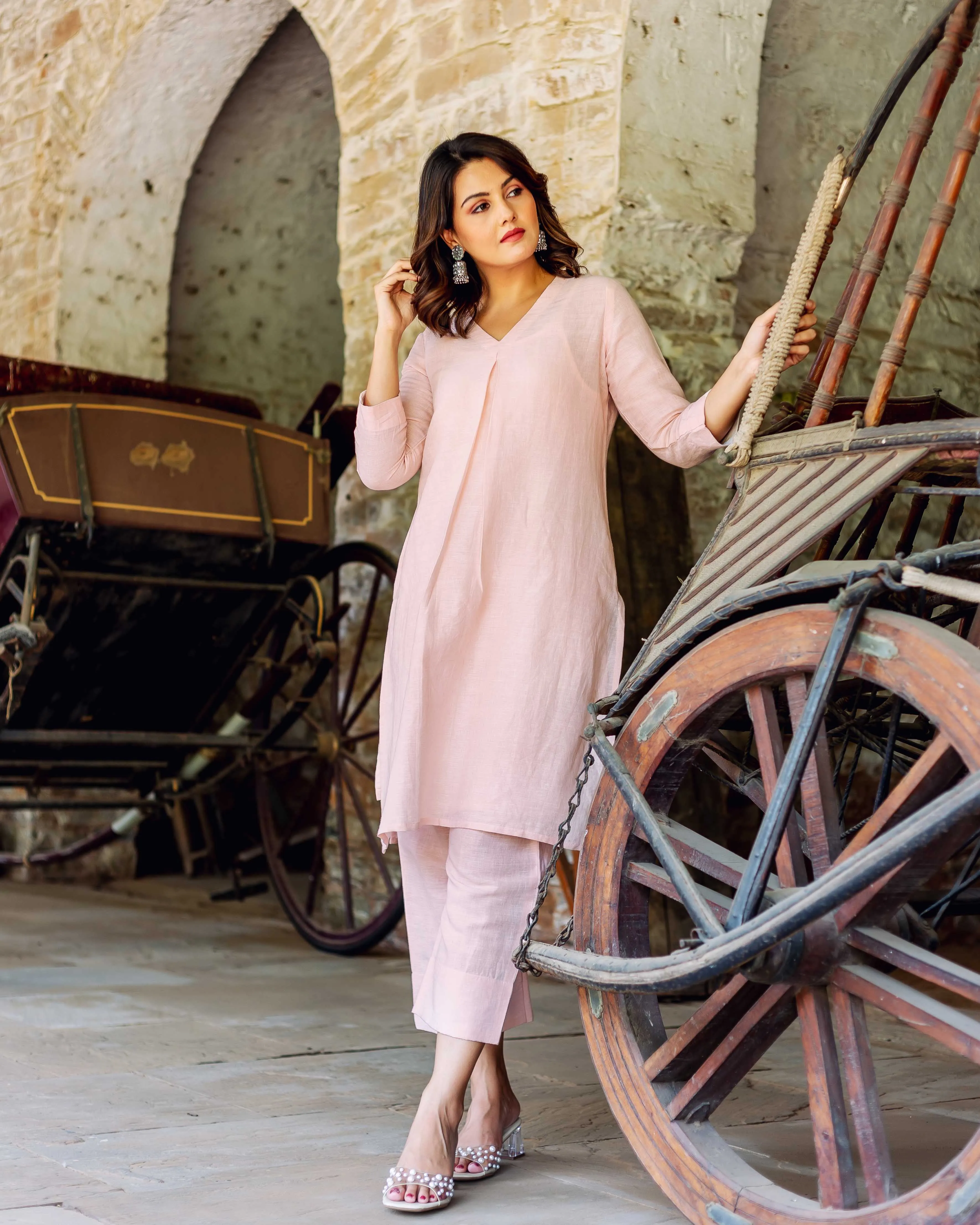 Garden of Pink Linen Co-ord Set