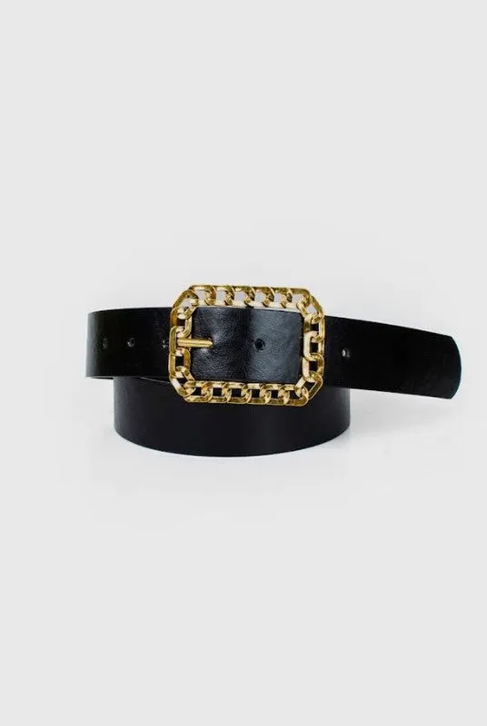 Gold Chain Buckle Belt