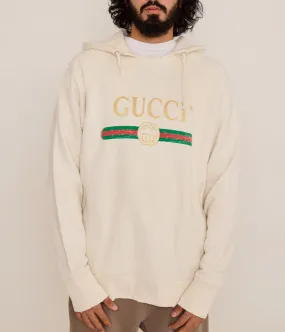 GUCCI BLIND FOR LOVE HOODIE CREAM