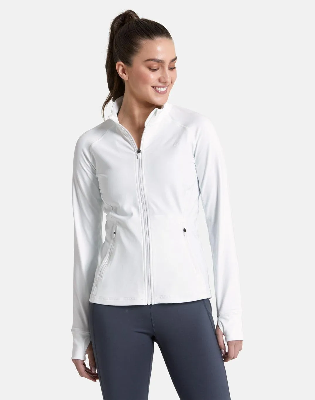 Gym Coffee Adaptive Zip (Womens) - Striker White