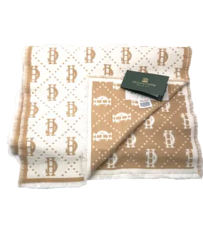 Holland Cooper Cream Lightweight Monogram Scarf