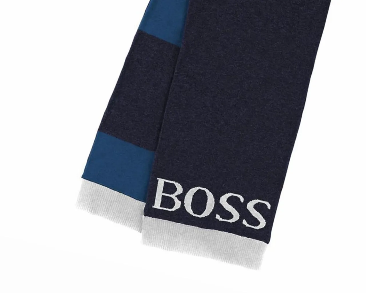 Hugo Boss J21192 849 Cotton Scarf Blue