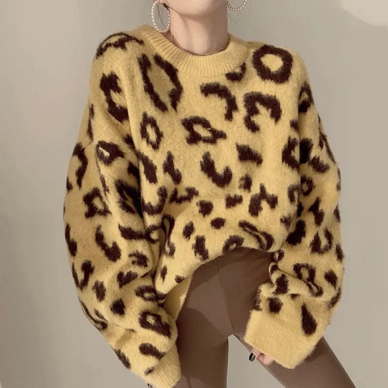 Knit Leopard Sweater