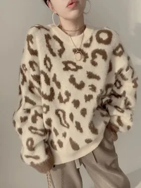 Knit Leopard Sweater