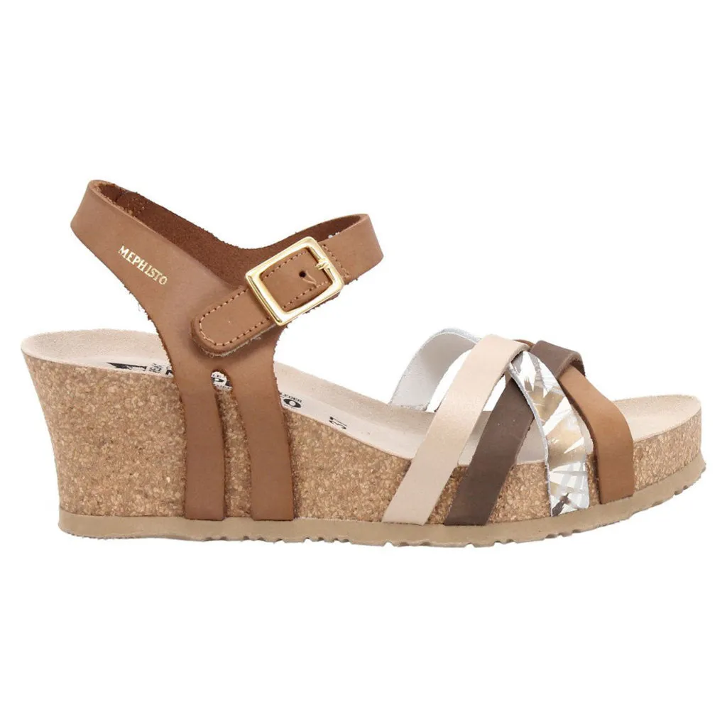 Lanny Nubuck Leather Women's Wedge Sandals