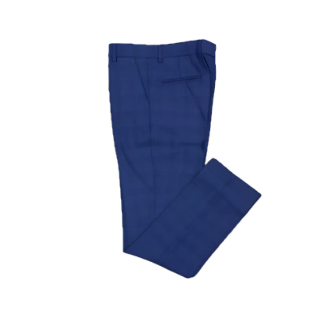 Leo & Zachary Boys Marine Blue Slim Pants LZ-5819