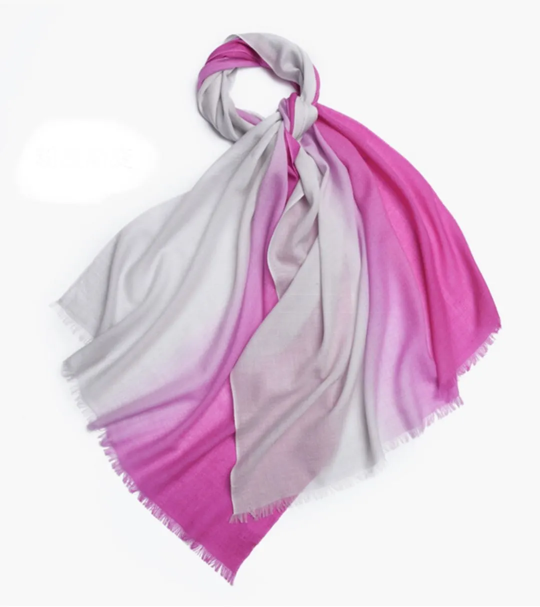 Michelle Scarf Fuchsia and Grey