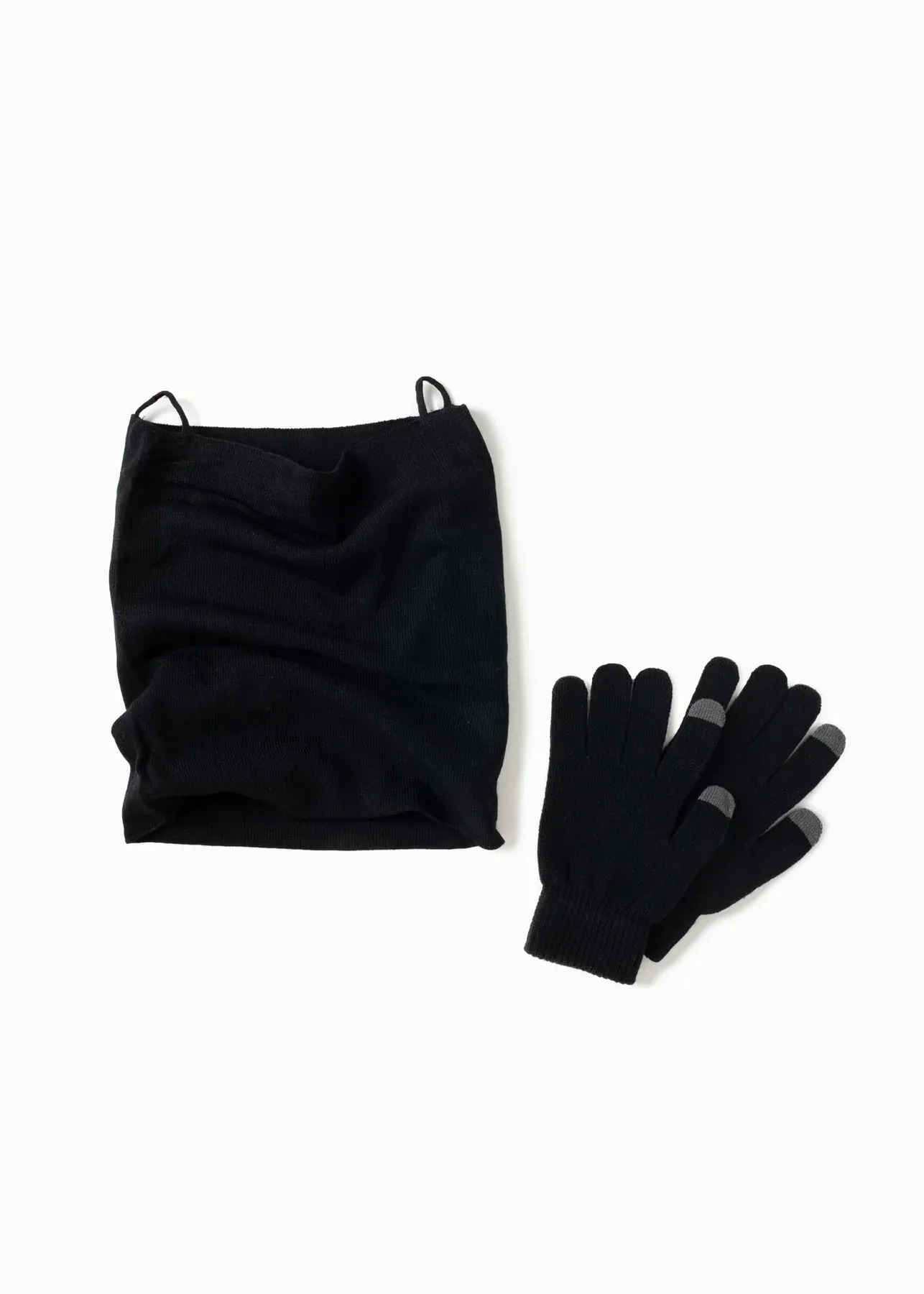 Neck Warmer and Matching Gloves Set