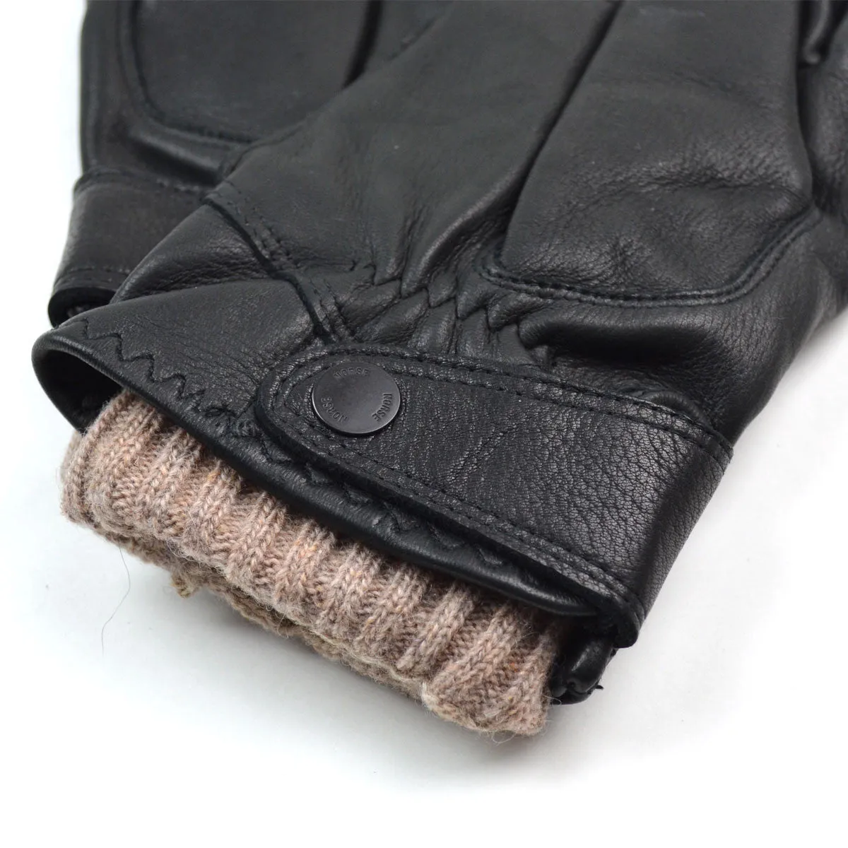 Norse Projects x Hestra - Ivar Leather Gloves - Black