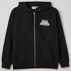 OBEY Heaven Angel Full Zip Hoodie Sweatshirt - Black