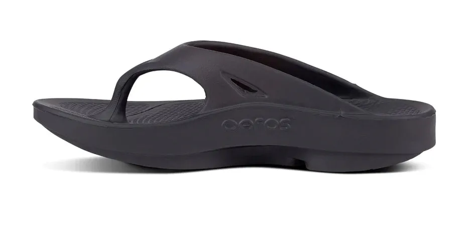 Oofos Ooriginal Recovery Thong Sandal - Black