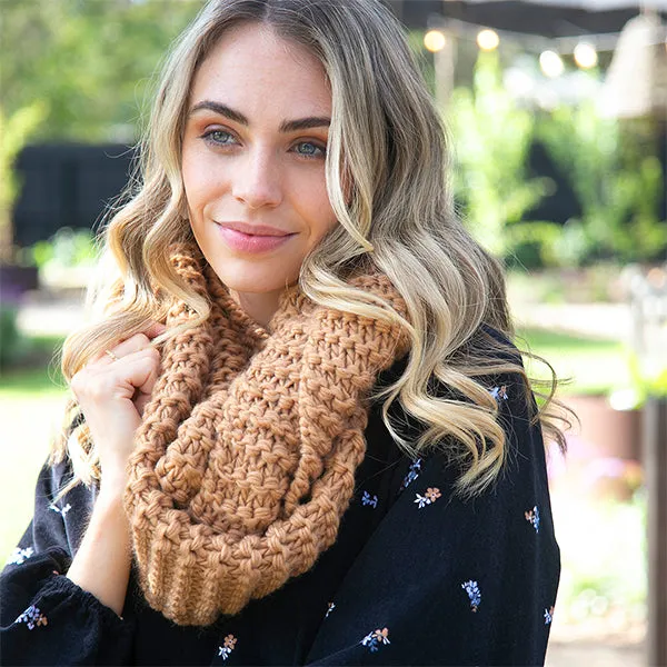 Organic Loop Scarf - Butterscotch