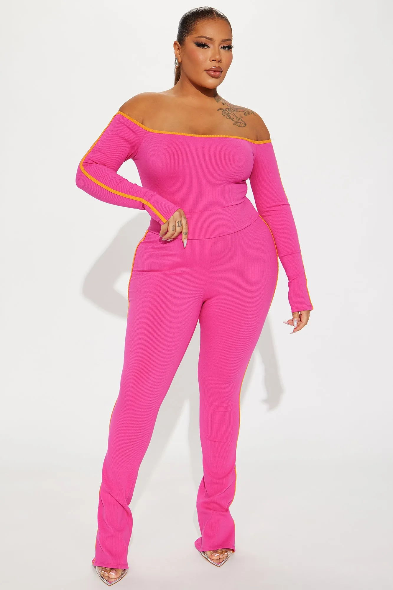 Ralene Snatched Pant - Fuchsia/combo