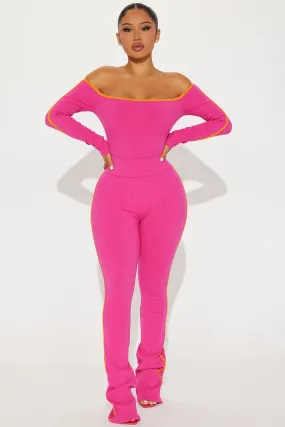 Ralene Snatched Pant - Fuchsia/combo