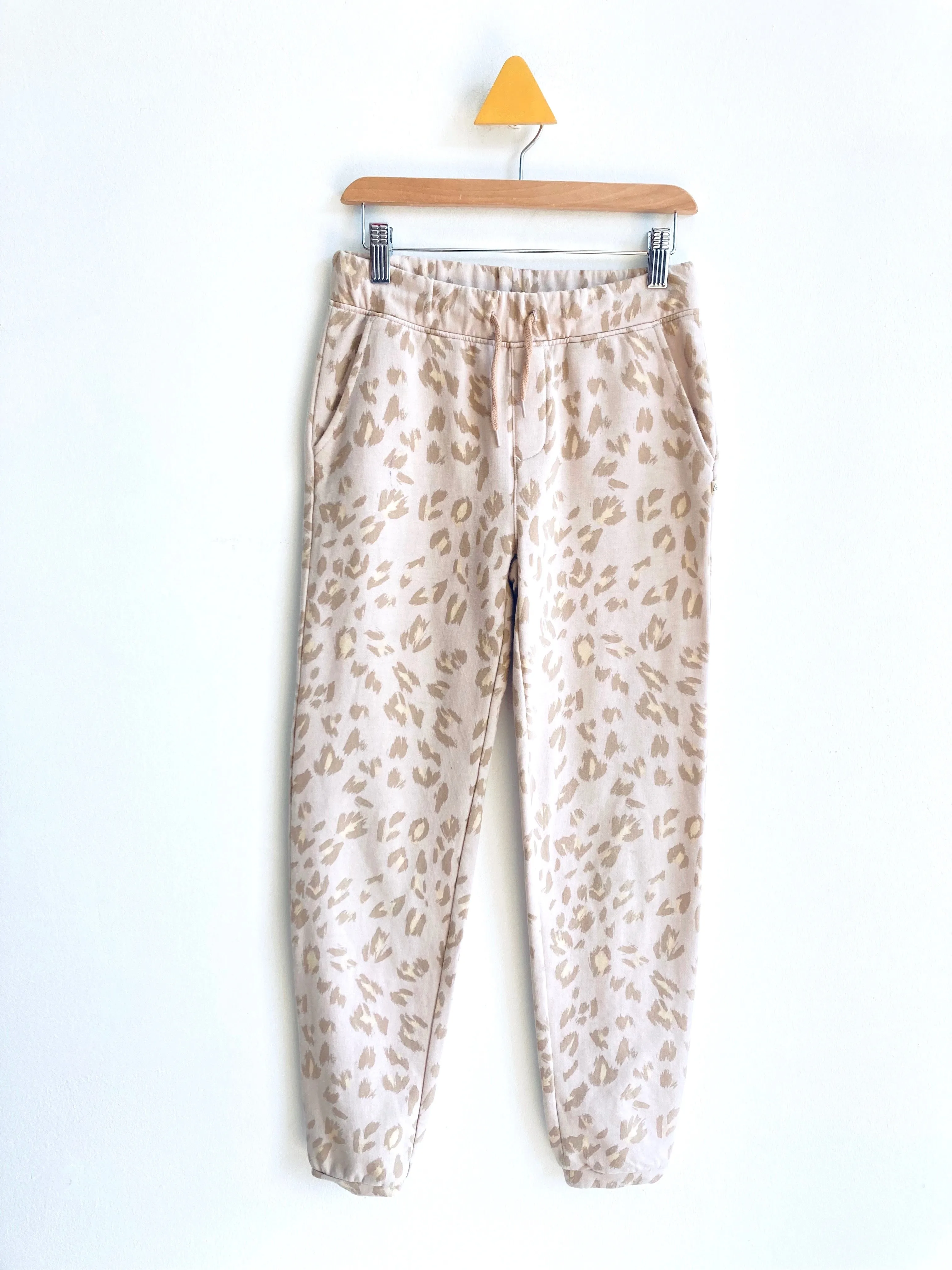 REALLY LOVED Leopard Joggers (pen mark at pocket and knee mark) // 10Y