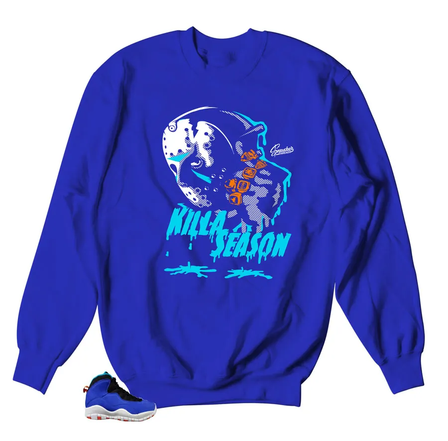 Retro 10 Tinker Sweater - Killa Season - Royal Blue