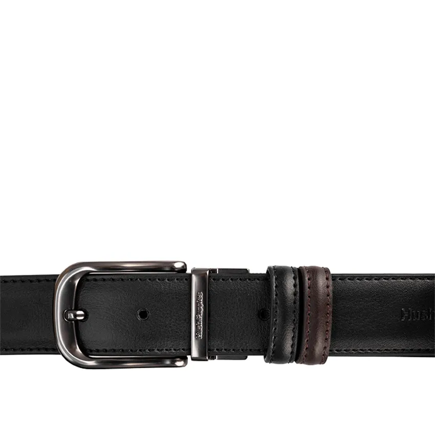 Ripley Pin Clip Reversible Men's Belt - Black & Dark Brown