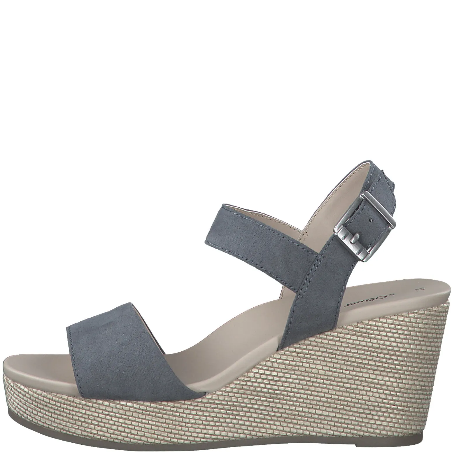 S OLIVER Blue Wedge Vegan Sandal