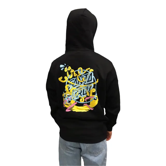 Santa Cruz Men's Ermsy Twisted Hand Hoodie Black