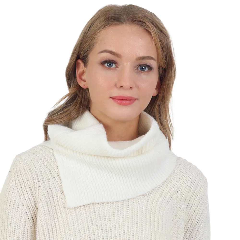 Solid Knit Snood Scarf