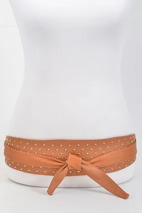 Studded Wide Wrap Around Belt