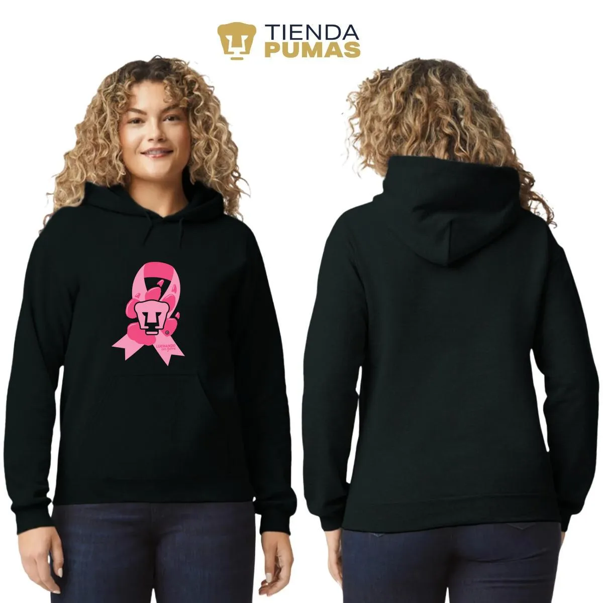 Sudadera Mujer Hoodie  Pumas UNAM Luchando con garra