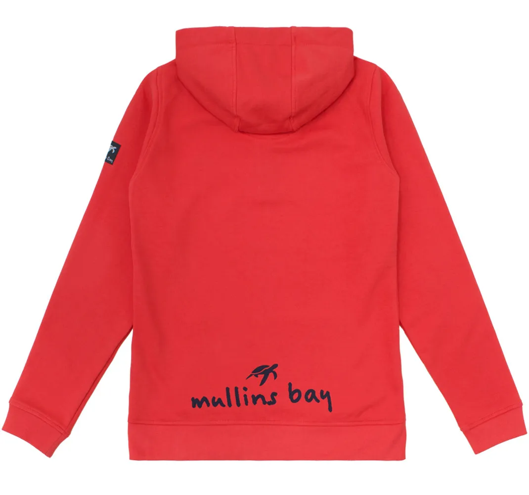 Unisex Boatyard Button Up Hoodie - Spicy Red