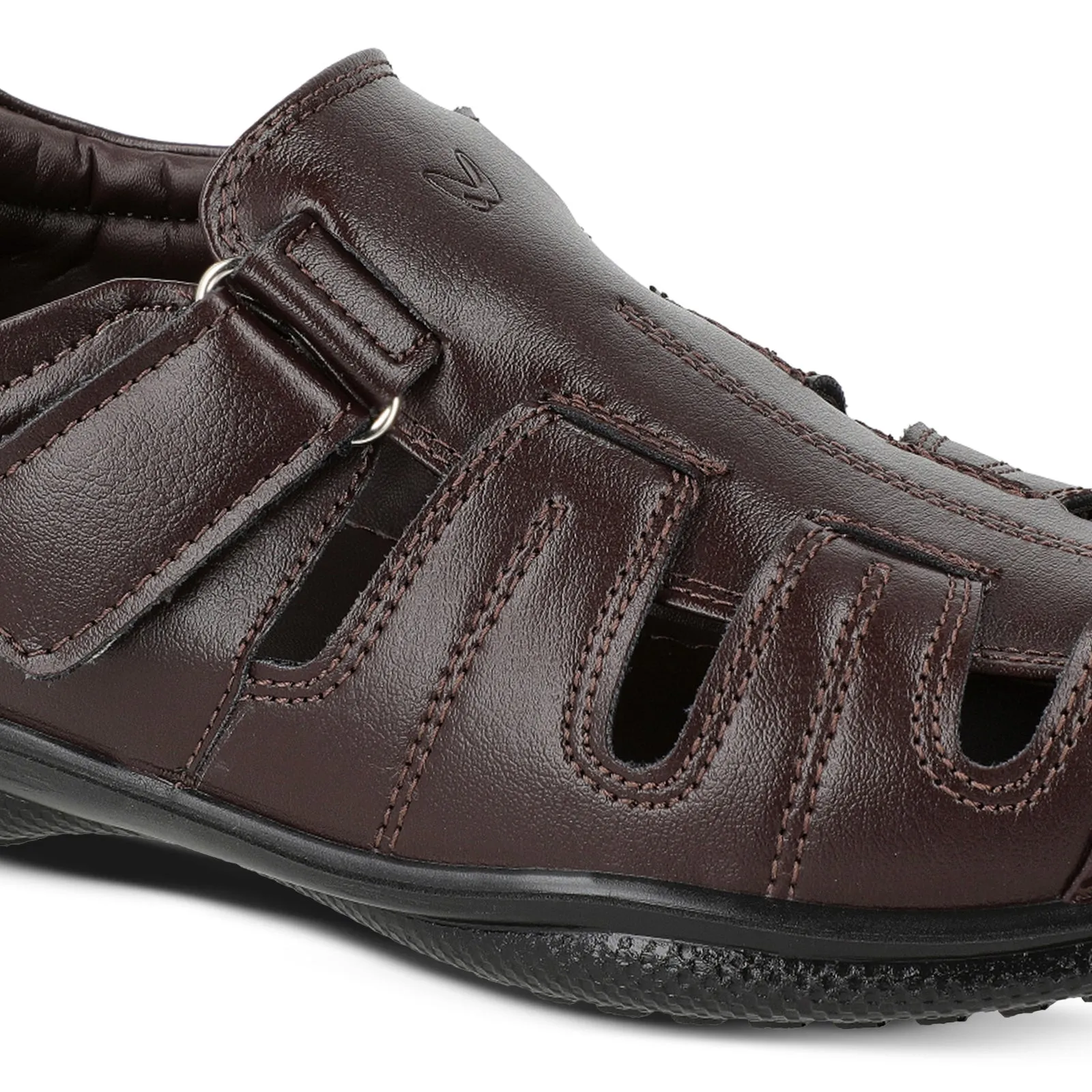 Walkaroo Roman Sandals Mens  - WF6257 Brown