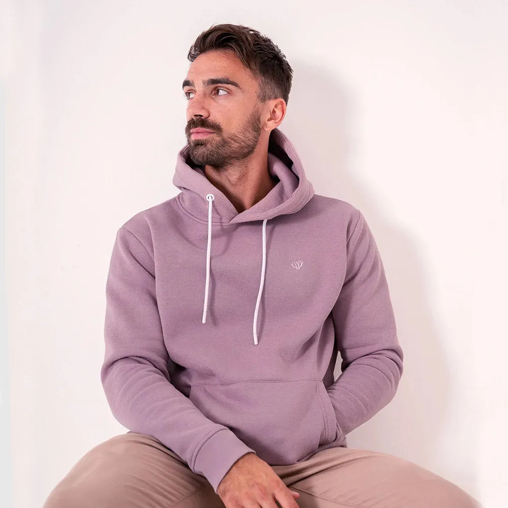 Walker & Hunt Understated Hoodie | Lilac Chalk