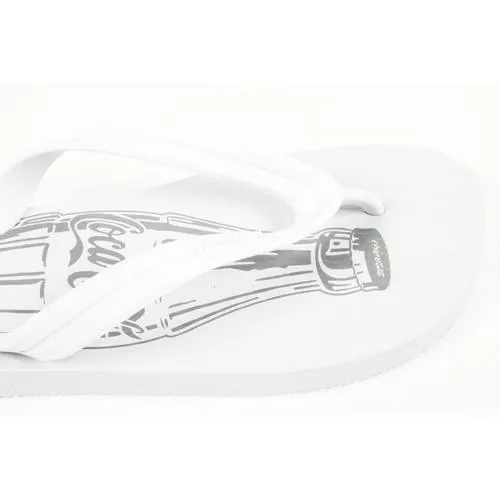 White 43/44 EUR Coca Cola mens flip flop CCA0588 SANDALIA BASIC MASCULINA WHITE