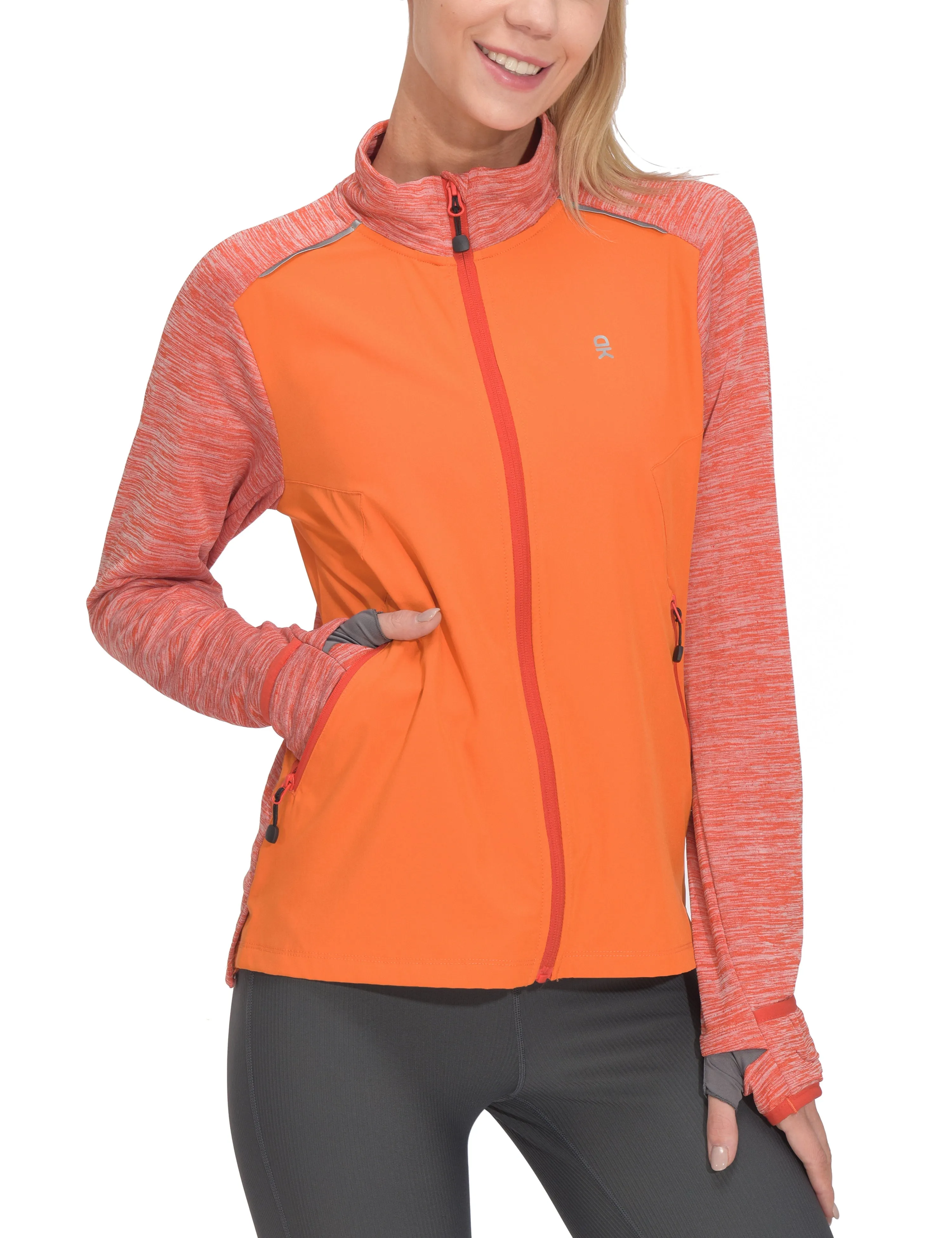 Women's Thumbholes Stretch Golf Running Jacket